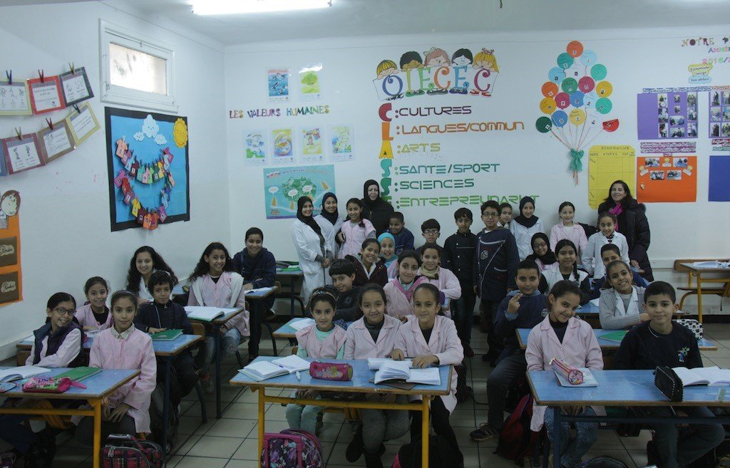 Élèves participant au programme d’entrepreneuriat conscient de l’École L’Union à Casablanca